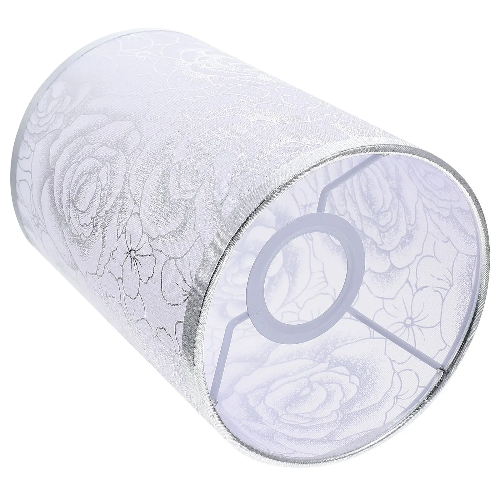 エレガントな布製ランプシェードデスクカバー、モダンでシンプルな家の装飾、保護ライトカバー、ローズ柄テーブルランプシェード、小型ナイトランプ