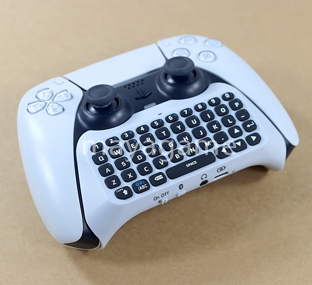 1pc Wireless Keyboard for PS5 Controller Handle Bluetooth External Keyboard for Playstation5 ChatPad