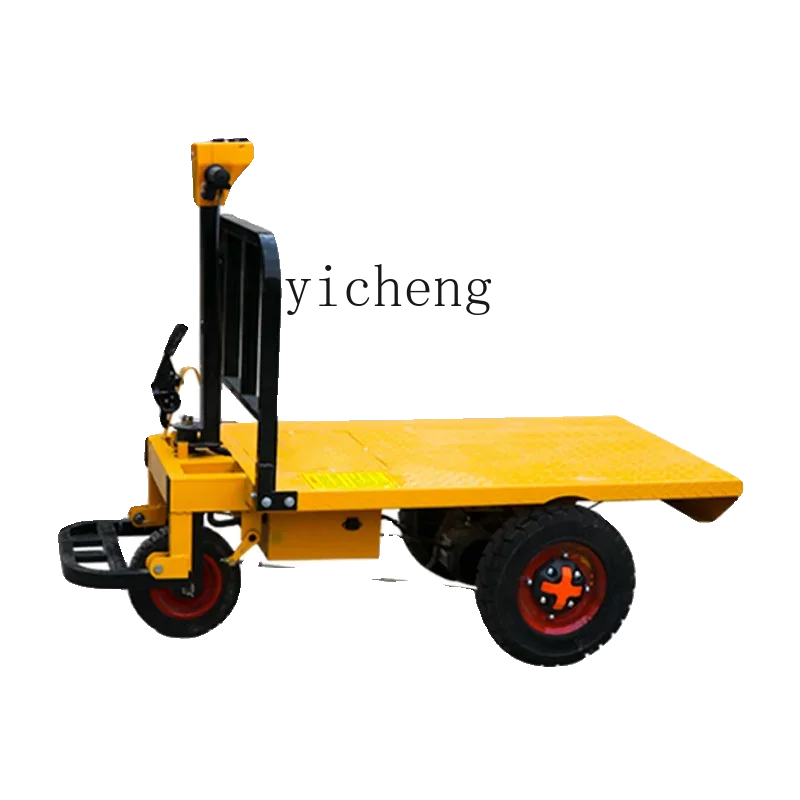 

XL electric three-wheeled flat truck construction site brick pulling cargo truck warehouse trolley