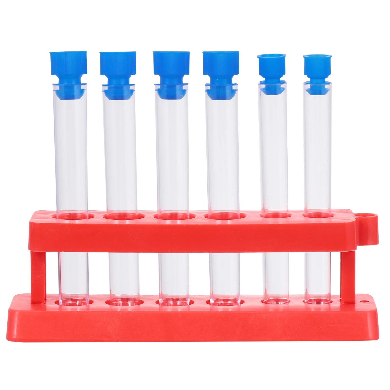 3Sets Experimental Test Tubes Premium Plastic Test Tube Rack Lightweight Portable Scientific Laboratory Organizer Storage