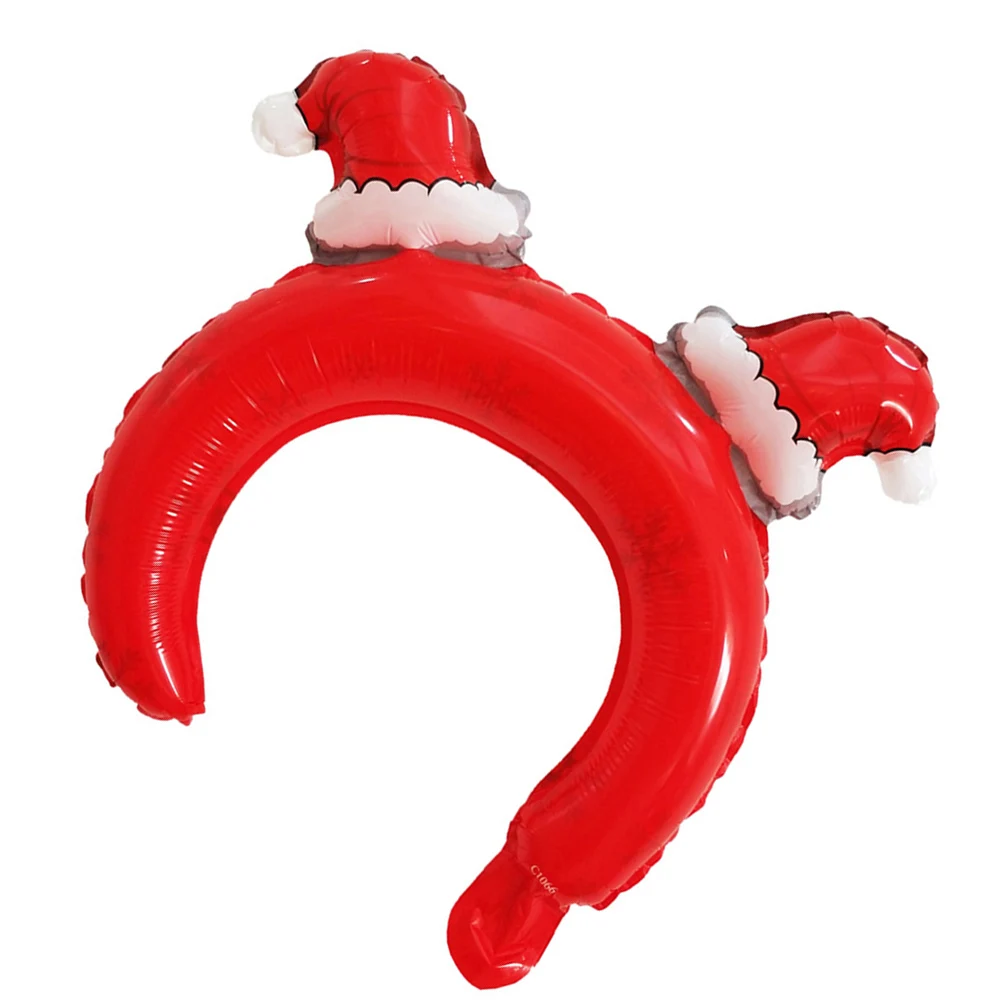 

24 Pcs Inflatable Christmas Hat Headband Balloon Set Headbands Pineapple