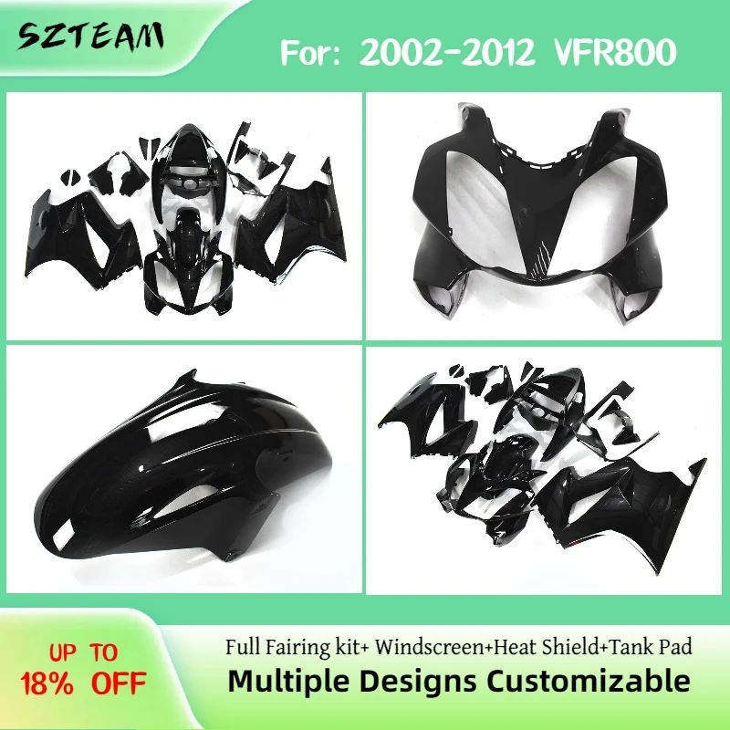 Fairing Kit for Honda VFR800 2002-2010 2011 2012 Free Custom Motorcycle Fairings VFR 800 02 03 04 05-10 11 12