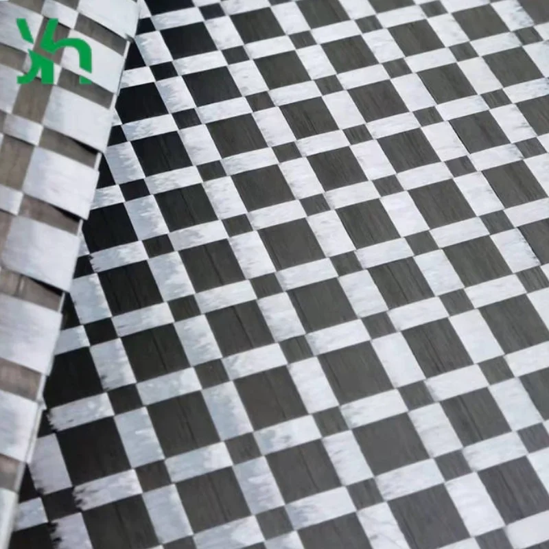 قماش منسوج عادي مستطيل بعرض 12 قيراط 200 جرام من ألياف الكربون - مادة ذات سطح أملس من درجة الفضاء للمركبات الصناعية #2