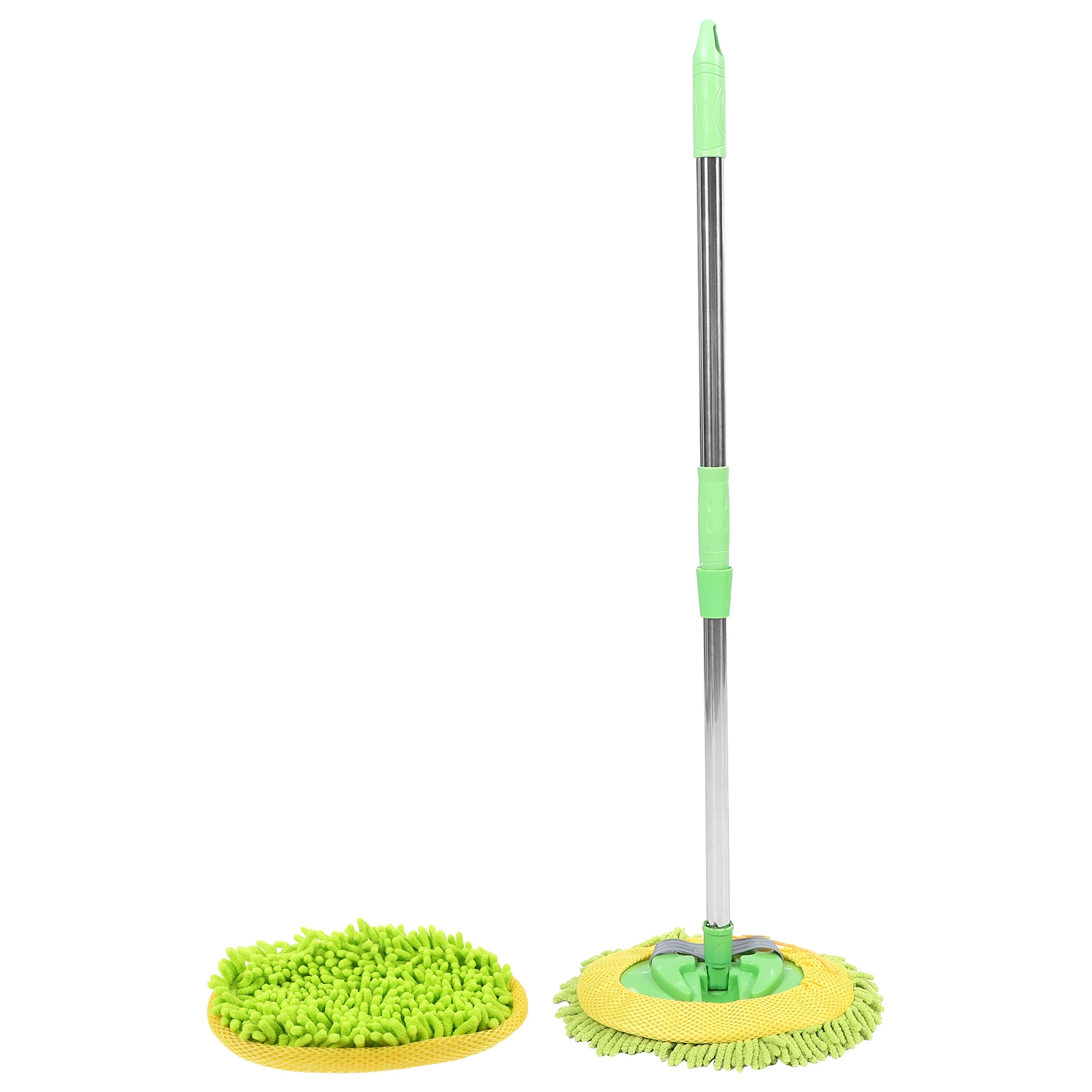 

1 set Telescopic Car Wash Mop 2 Section Handle Chenille Brush Head Long Cleaning Tools Microfiber Car RV Windscreen Detailing