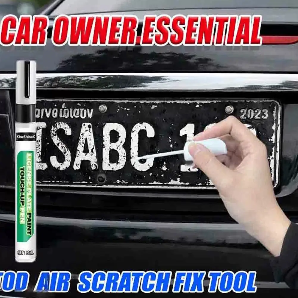 License Plate Paint Repair Pen License Plate Fading Repair Car Scratch Paint Pen Refurbishment Wax Fading Repair Pen