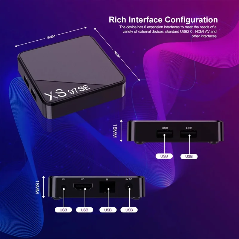 TV Play Android 10.0 صندوق تلفزيون متعدد اللغات 1GB 8GB Allwinner H313 رباعي النواة 4K HD Dual Wifi 2.4G 5G Set Top Box PK X96Q Q1 MXQ #5