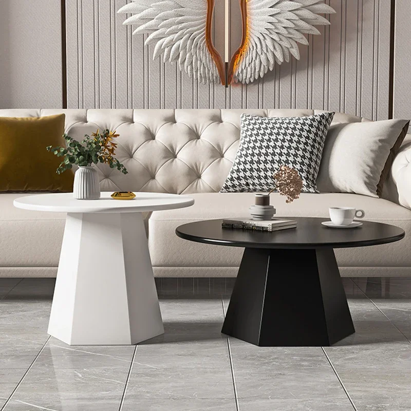 Table basse noire multifonctionnelle au design de luxe, esthétique nordique, minimaliste, meubles de maison