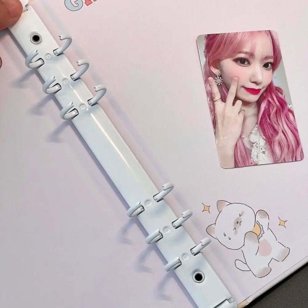 Bear A5 Photocard Binder Collect Photo Album Inside Page Colorful Idol Photo Album Loose-leaf 6-hole A5 Idol Photo Card Holder