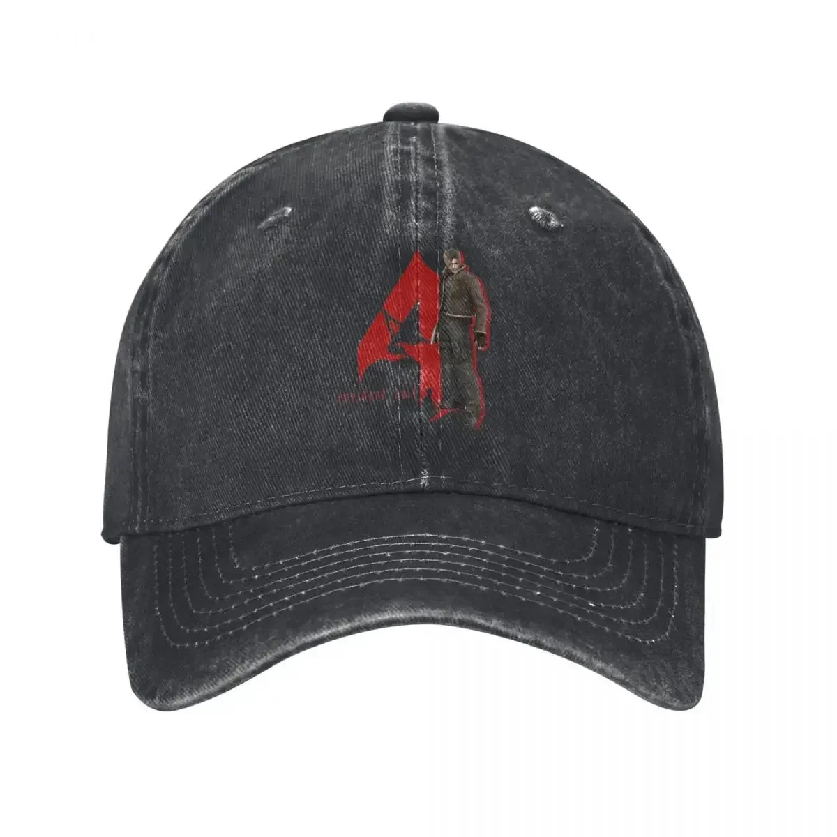 2026 Resident Leon Eviled 4 Baseball Caps Vintage Distressed Washed Game Umbrella Snapback Cap Men Women Outdoor Adjustable Hats