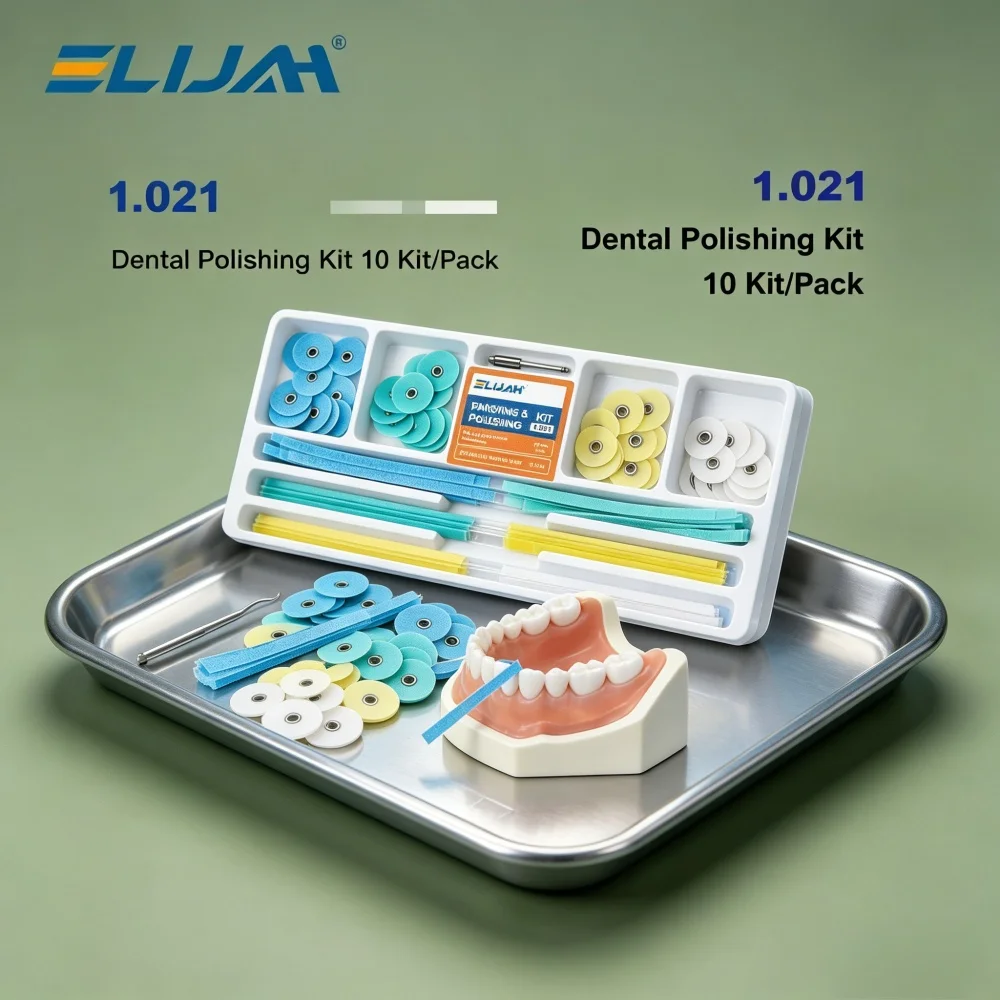 

ELIJAH Dental Polishing Disc/Strip 1/5/10Pcs Composite Gross Reduction Contouring Mandrel for Ceramics Glass Restorations