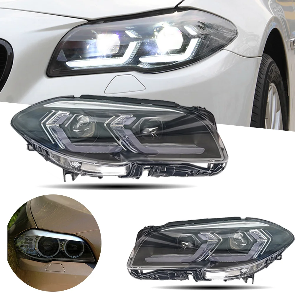 Headlight For BMW F10 F18 LED Headlights 2011-2017 520i 525i Head Lamp Car Styling DRL Signal Projector Lens Auto Accessories