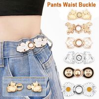 DIY Clothing Waist Closing Button Jeans Ornaments Removable Tighten Waist Button Adjustable Detachable Waist Clip Women