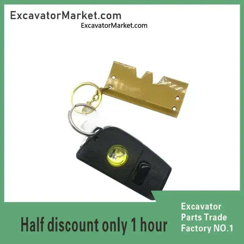 For  E307 312B Ignition Start Key High-end Folding Key Keychain Pendant High Quality Excavator Accessories High Quality