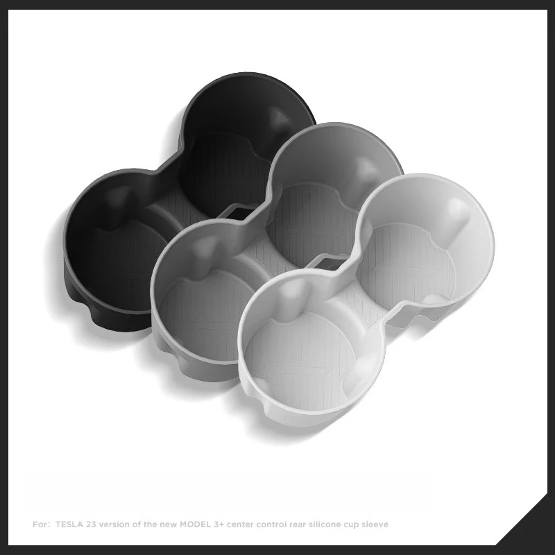 For Tesla Version ModelY/3 Highland Central Control Water Cup Holder Silicone Coaster Limited Interior Modification Accessories