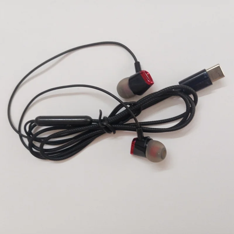 TYPE C Headphones c08 For Xiaomi samsung USB Wired Earphone Super Bass Stereo Music HIFI Sport Headset With MIC Bass Headphones