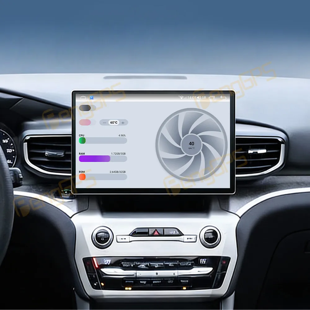 

Car Accessories Radio For Ford Explorer 2021-2025 Android Auto GPS Navigation Multimedia Stereo Receiver Head Unit Offline Maps