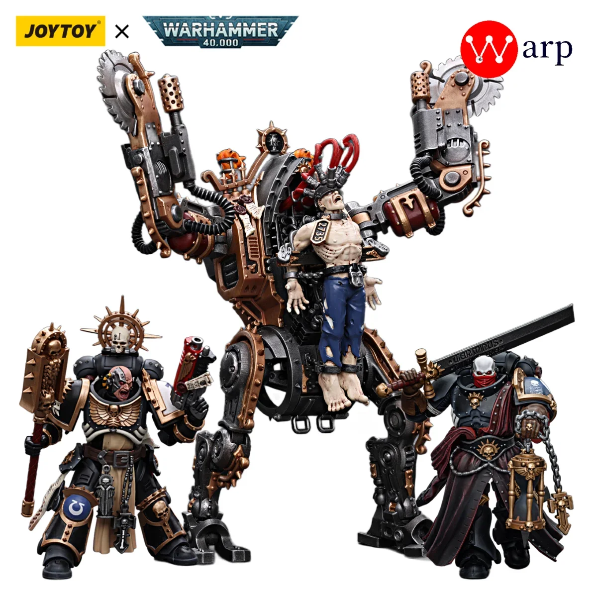 

[In-Stock] JOYTOY Warhammer 40k Action Figures Ultramarines Judiciar Chaplain (Indomitus) Penitent Engine Anime Military Model