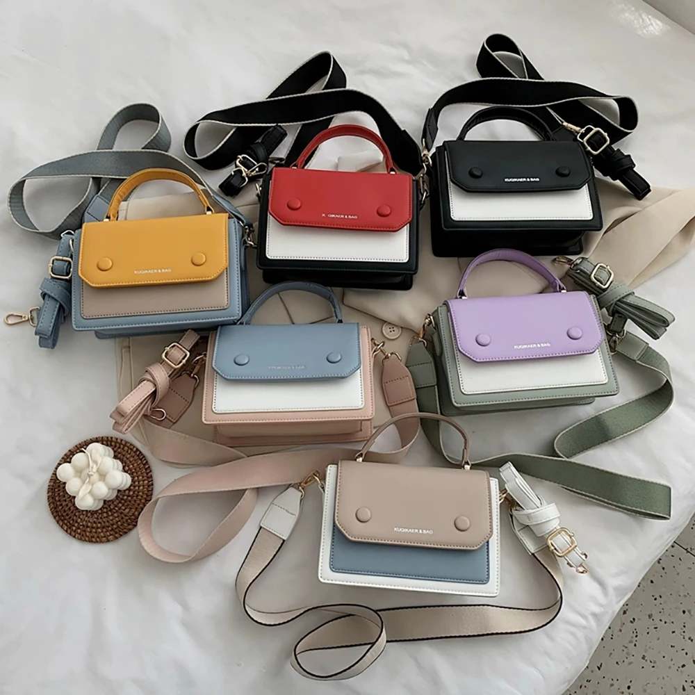 Fashion Contrast Color Women Crossbody Bags 2023 New Chic Designer Ladies Commuter Underarm Shoulder Bag for Shopping Day Pack