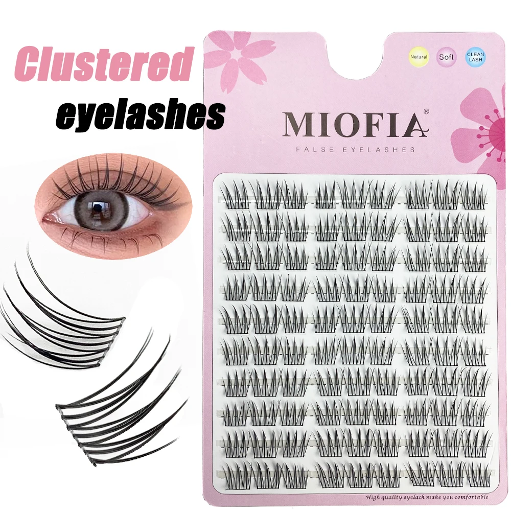 1 Box/120 bunches Brown Sunflower False Eyelashes Individual Eyelash cluster Natural Eyelash Extension Anime Eyelashes Makeup
