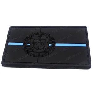 LIBERWOOD - علم البرتغال رقعة التطريز المطاطية PVC ، شارة الجيش ، الشارة التكتيكية ، حقيبة الظهر زين ، الخط الأزرق أفضل 10 أعلام بيع حقيبة ظهر - رقم 10