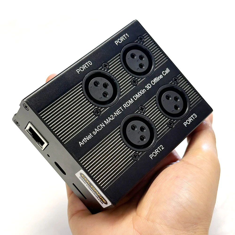 SL04 Super Lighting Box Controller MA3 Artnet/SACN to DMX512 Node Built-in 54 Kinds Of Rgb Effects