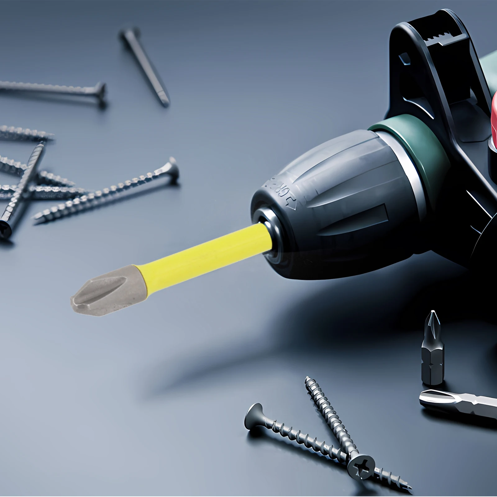 Prolong Lifespan Electrician Screwdriver Bit 11-Slot Screwdriver Bit Strong Magnetic Bit Head Anti-slip Hexagonal Handle