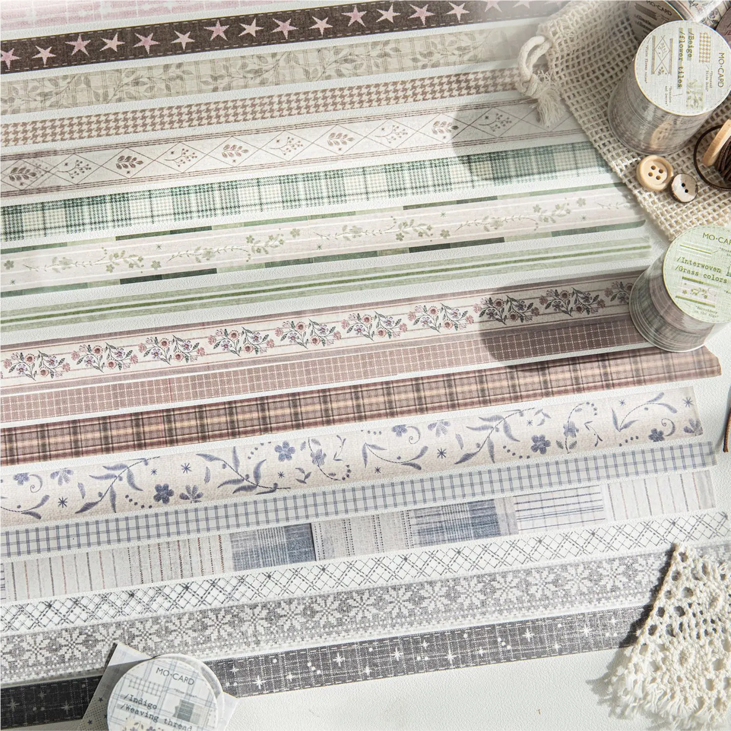 1 قطعة DIY الديكور أشرطة لاصقة اليابانية اليدوية النسيج اشي أشرطة اخفاء أشرطة ملصقات القرطاسية #3