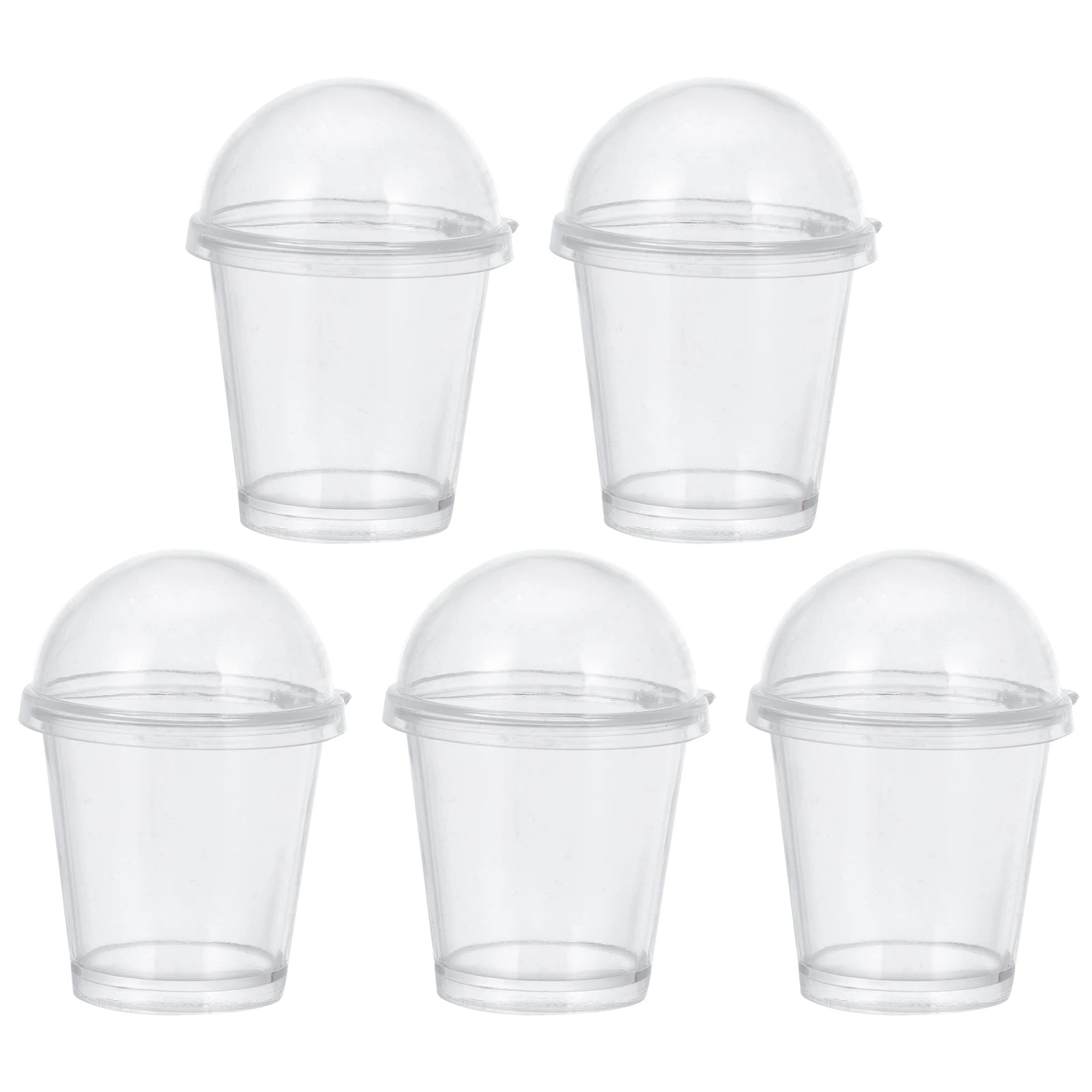 

20 Pcs Dollhouse Accessories Wooden Bran Cup Simulated Disposable Miniature Simulation Plastic Layout Child