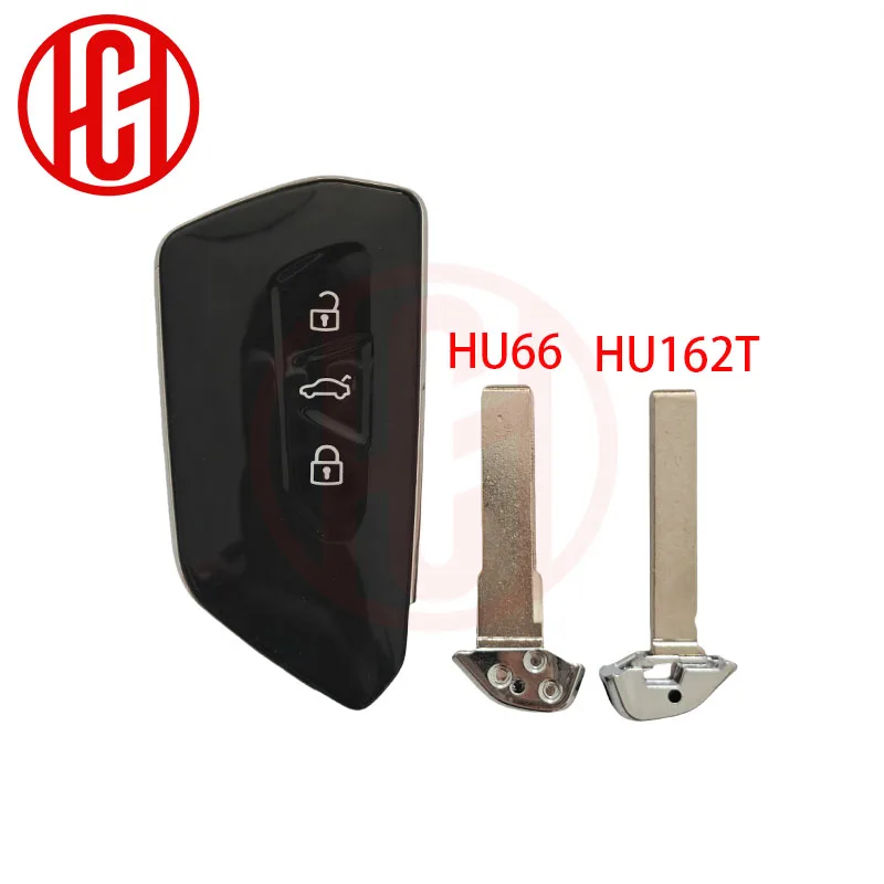 Coque de clé de voiture modifiée pour VW, Volkswagen Golf MK8 Polo Tuguan pour Skoda Superb Octavia SEAT MQB, carte de mise à niveau rabattable