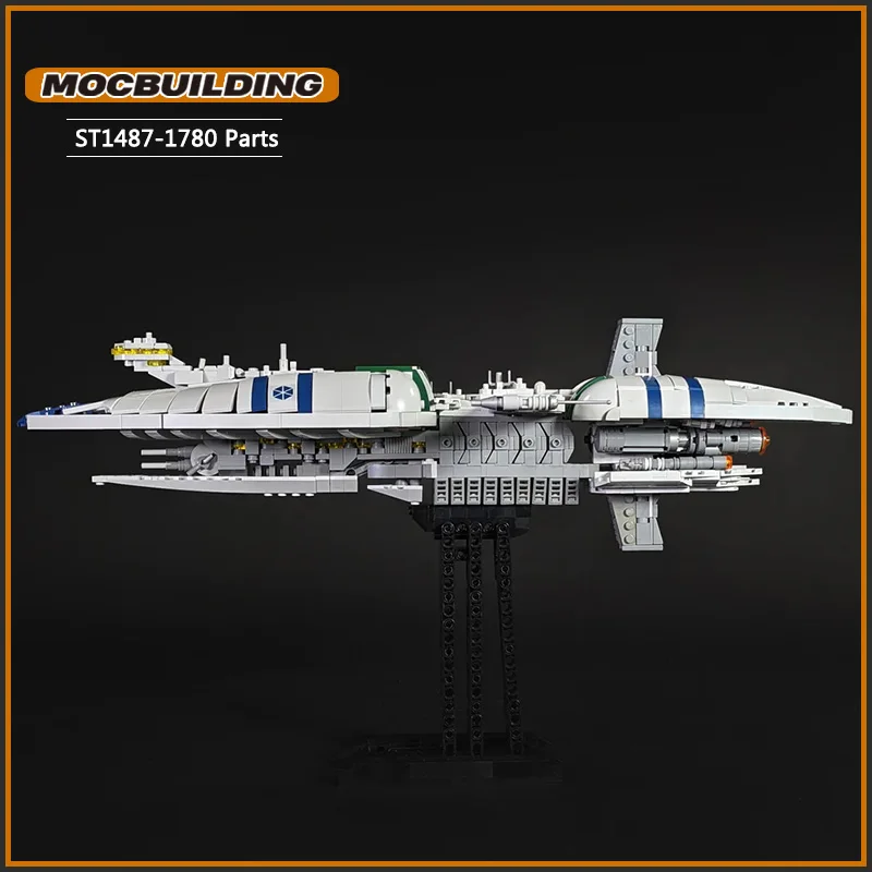 Space Plan Moc Munificent-class Star Frigate Building Blocks Starfighter DIY Assembly Bricks Creative Collection Toys Model Gift