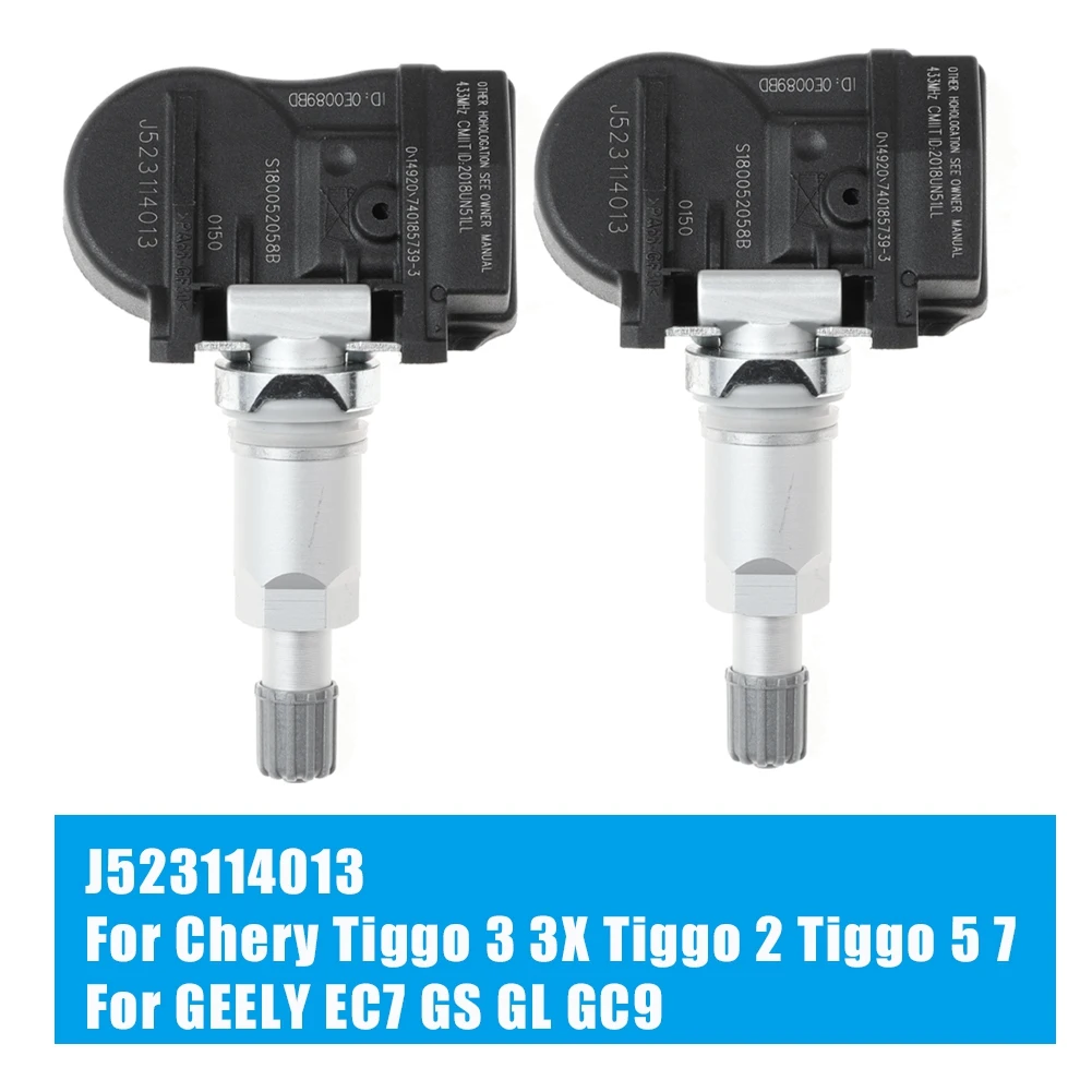 2PCS TPMS Tire Pressure Monitoring Sensor J523114013 for 3 3X 2 5/7 for EC7 / GS / GC9