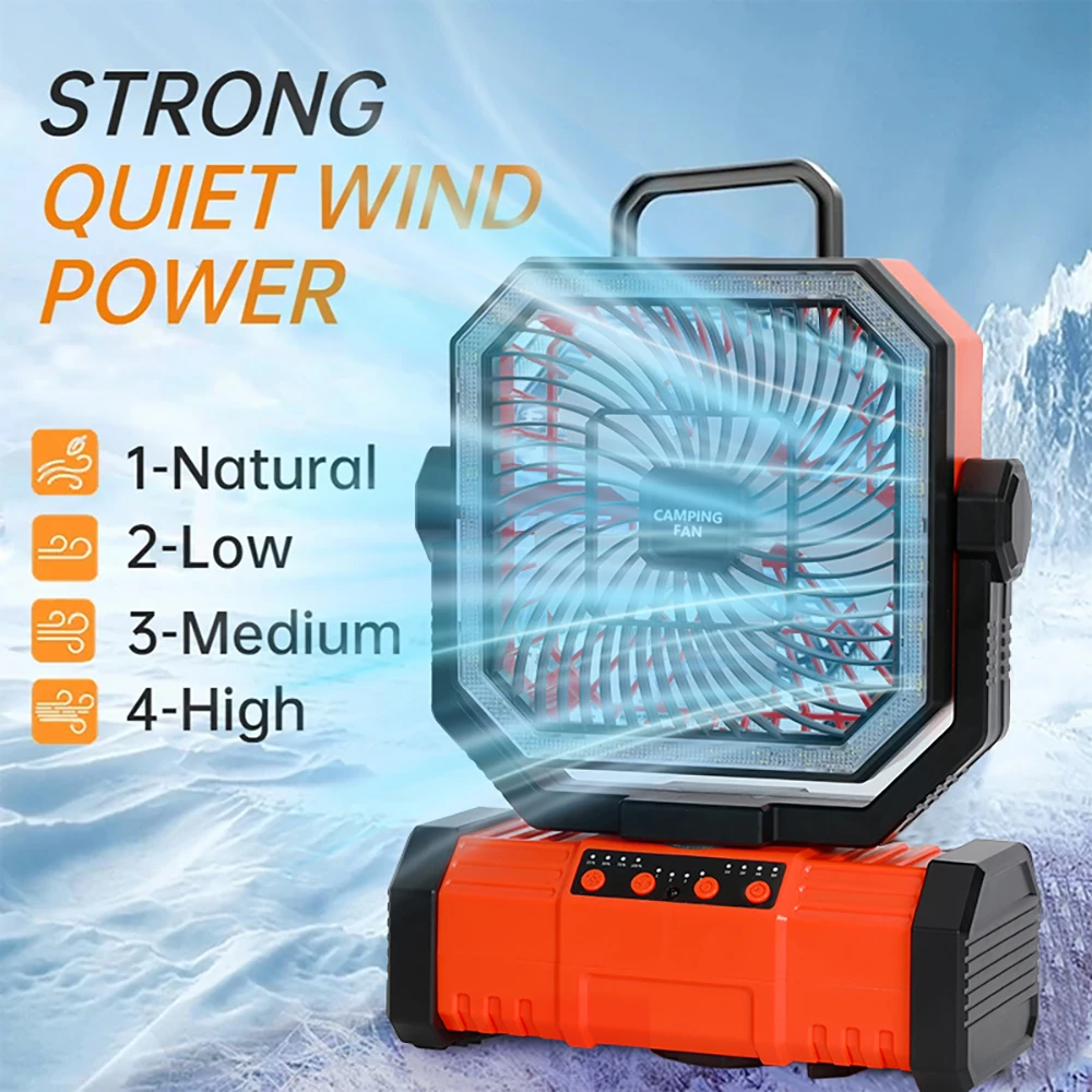 

10000mAh Multifunctional Outdoor Camping Fan With Bluetooth Speaker Suitable For Outdoor Camping And Picnicking