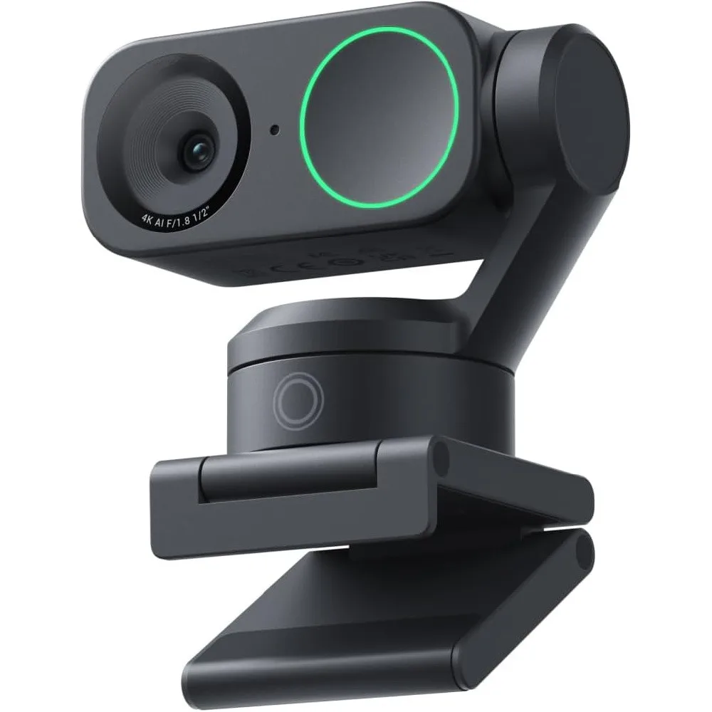 4K Ultra HD Camera PC/Mac 1/2" Sensor AI Tracking HDR AI Noise-Canceling Mic Gesture Control for Streaming Video Calls Gaming