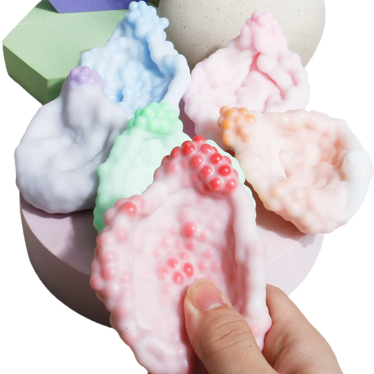 Kreativer weicher Stressball zum Selbstgestalten: Klebe-Eiswürfel-Handball für den Schreibtisch – beruhigendes Quetschspielzeug, Party- und Geburtstagsgeschenk