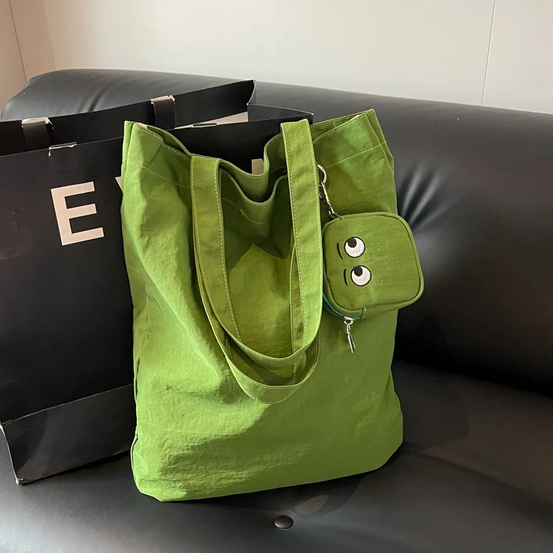 

Women's Bag Personalized Little Monster Foldable Storage Bag New Embroidered Colorful Cloth Pocket Single-shoulder Bag For Girls