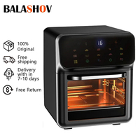 12L Electric Air Fryer Large Capacity Multi-function Convection Oven Deep Fryer Without Oil Kitchen LED Touch BPA Free 1300W