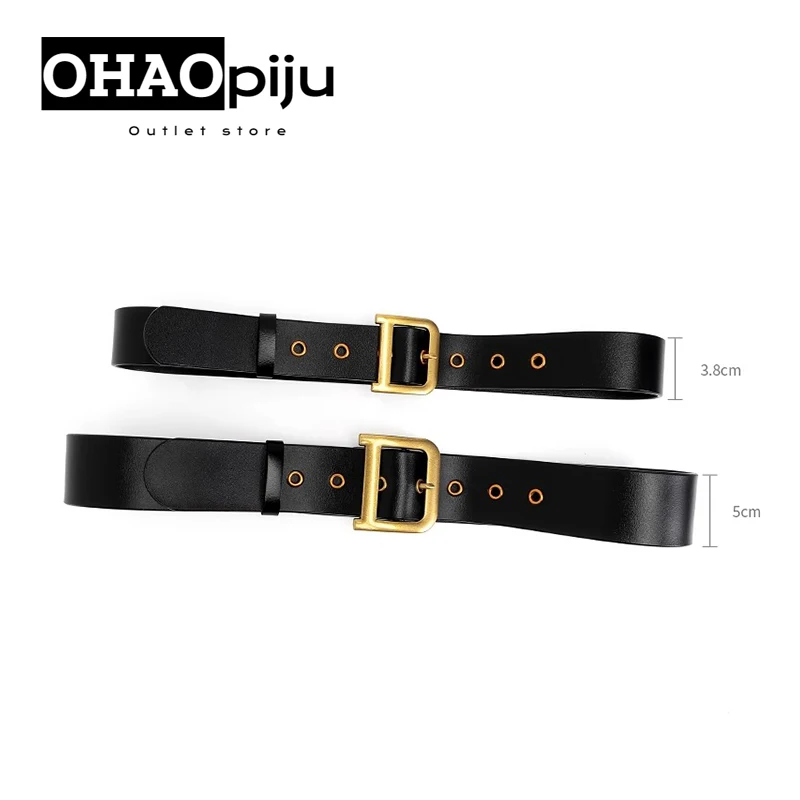 2024 New Fashion Luxury Brand Leather  Women Waist Belt For Female Strap Casual Jeans Decorative Belts Free Shiping  for Women