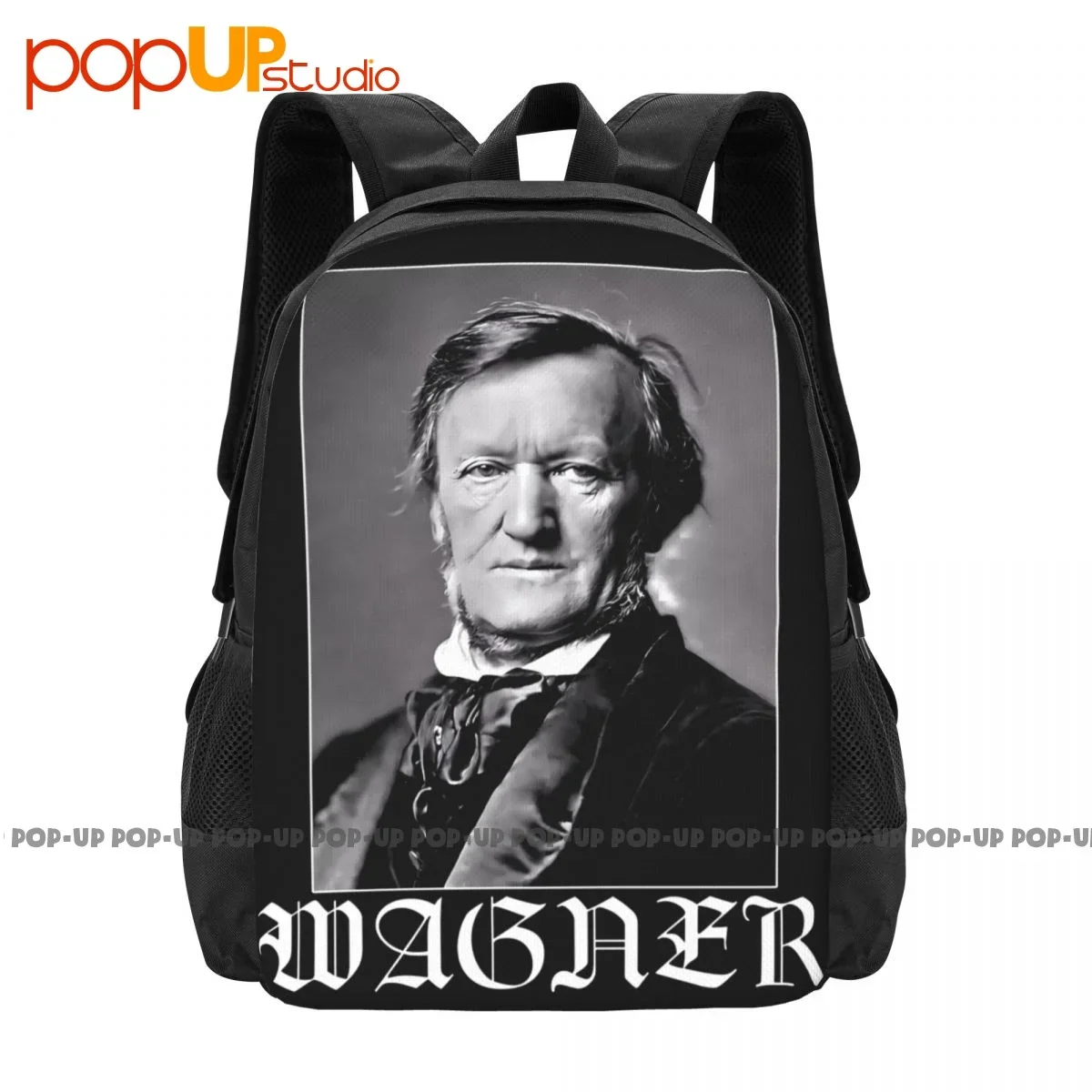 

Richard Wagner Musical Notes P-341 Backpack Large Capacity Newest Foldable Shopping Bag Multi-function