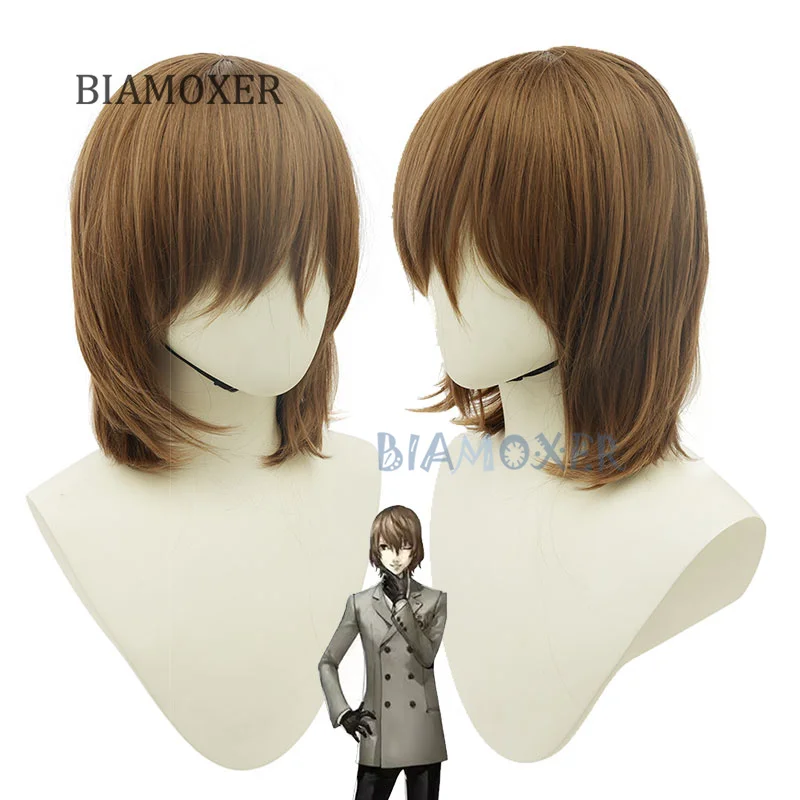 Goro Akechi Cosplay Pruik P5 Cosplay Schooluniform Pak Jas Stropdas gratis Handschoenen Cosplay Kostuum Outfit
