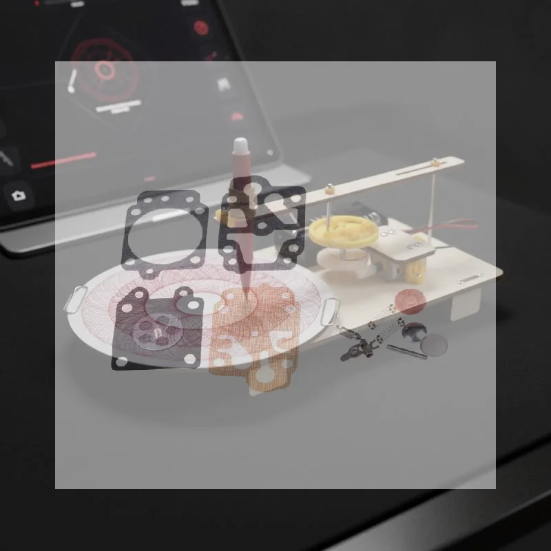DIY Automatic Plotter Kit Wooden Drawing Robot Science Experiment Assembly Toy For Student Physics STEM Educational Project Use