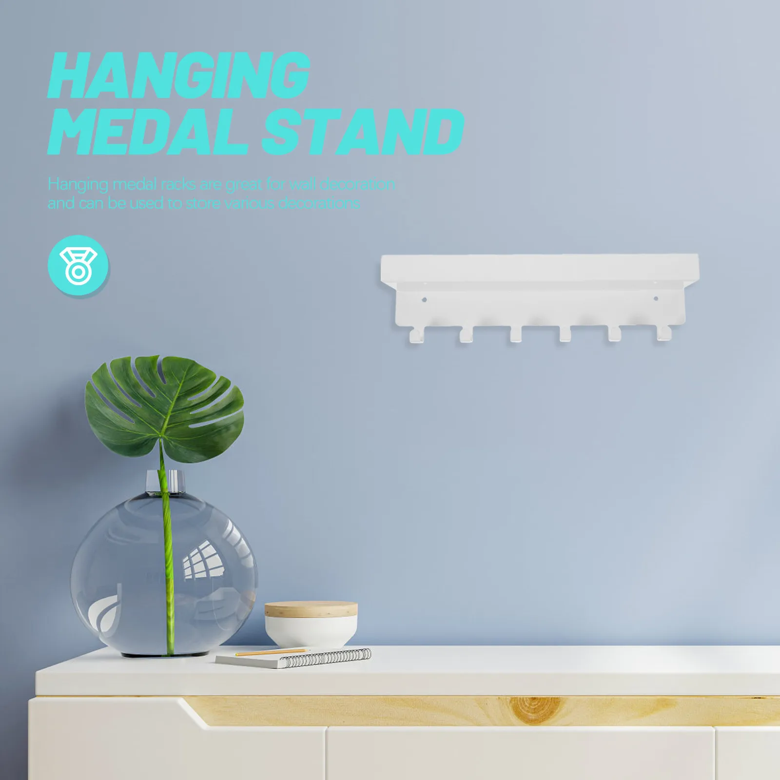 

High Grade Iron Medal Hanger Display Stand Wall Mounted Medal Holder for Athletic Medals Competition Medals Collection Display
