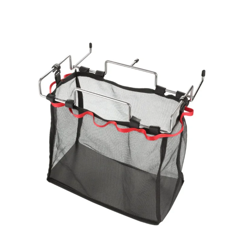 ISURE MARINE Outdoor Garbage Rack Multi Purpose Folding Camping Picnic Garbage Bag Hanger Portable Mesh Bag Bracket