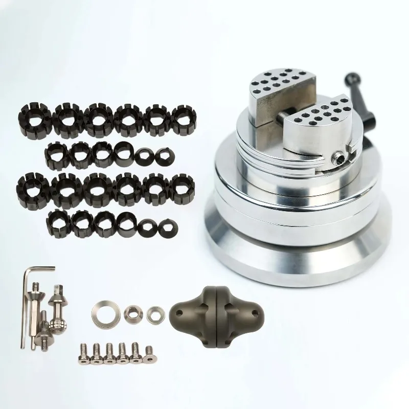 Eccentric Ball Vise Stainless Steel Jewelry Engraving Clamp Base Mount Gold Inlay Vice Gemstone Processing Tool
