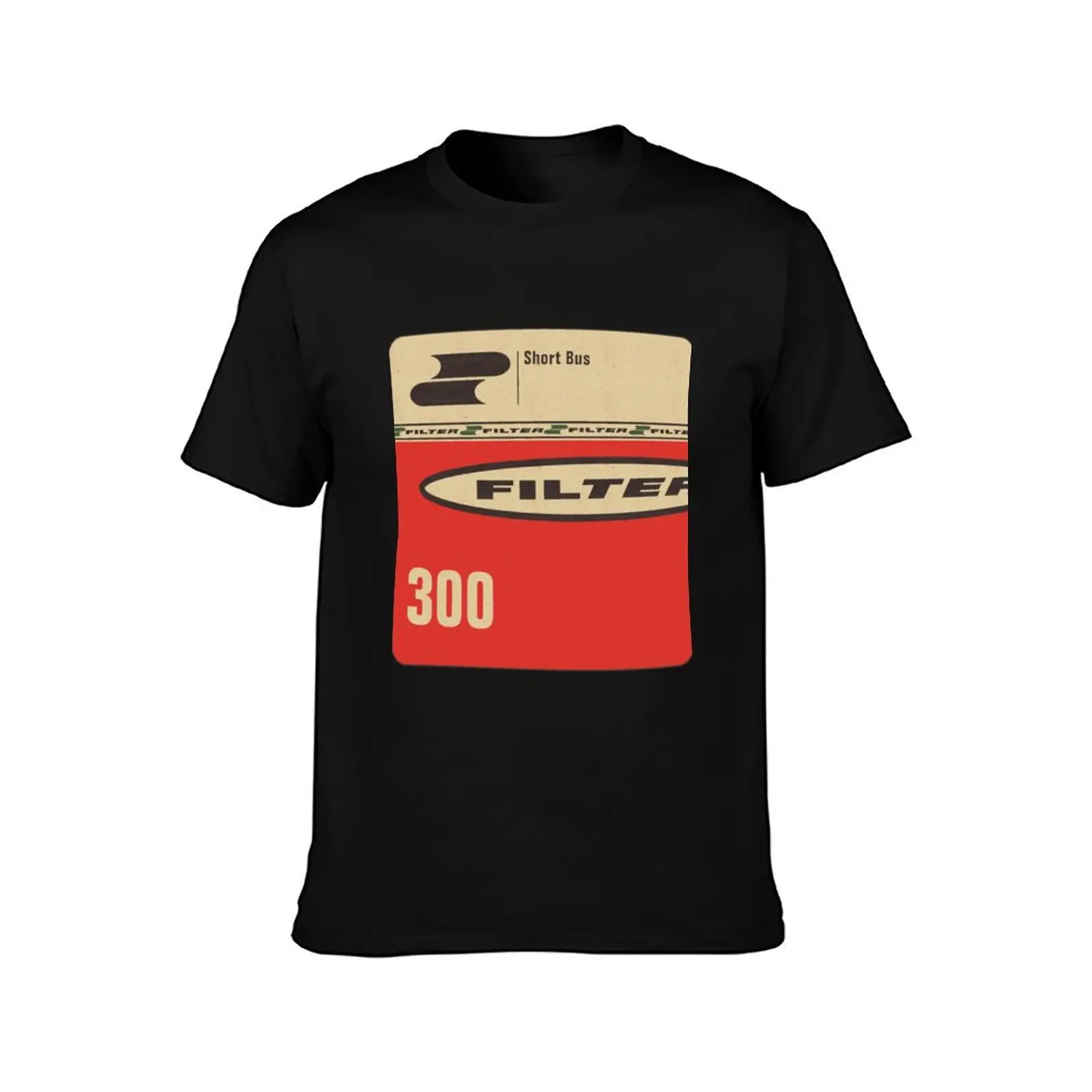 Filter - Short Bus Essential T-Shirt Summer Casual Cotton Tee Oversized Streetwear Tops Vintage Graphic Print 100% Cotton