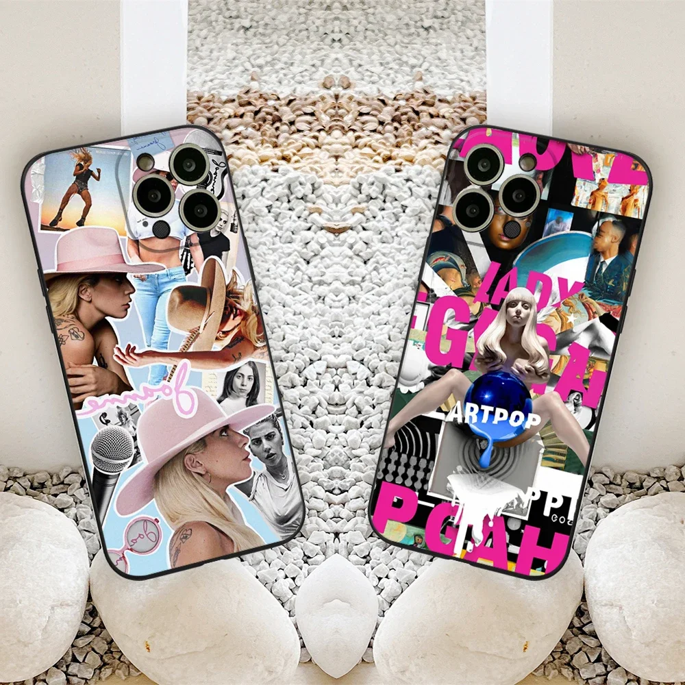 For Iphone 13 Pro Max Lady Gaga Singer Phone Case for Iphone 14 15 12 11 Pro Max X XR XS 7 8 Plus Max SE 2020 Soft Phone Covers