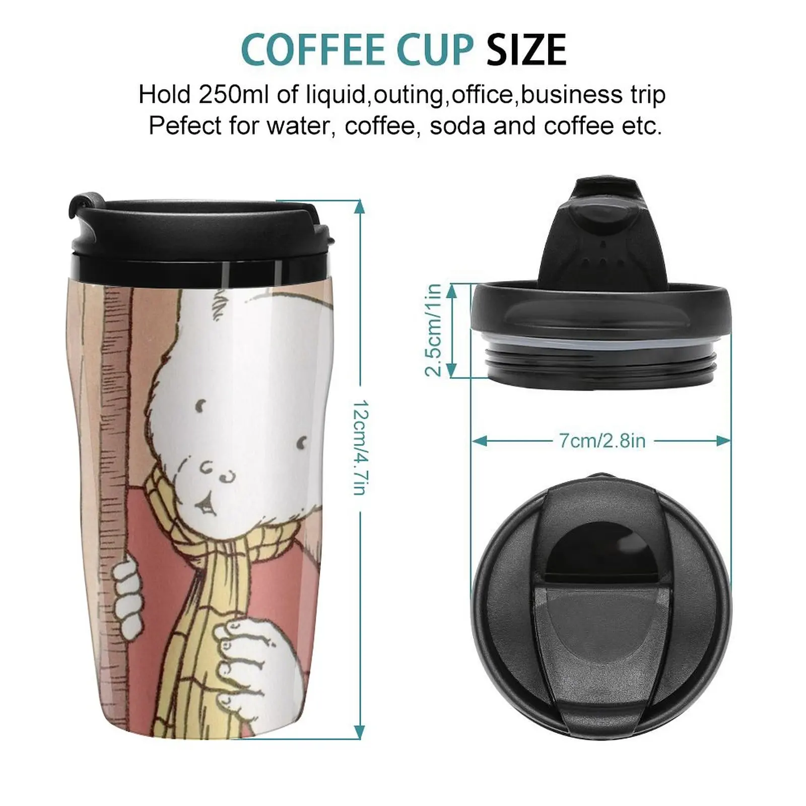 New Rupert Bear Travel Coffee Mug Latte Cup Insulated Cup For Coffee Coffee Cup To Go