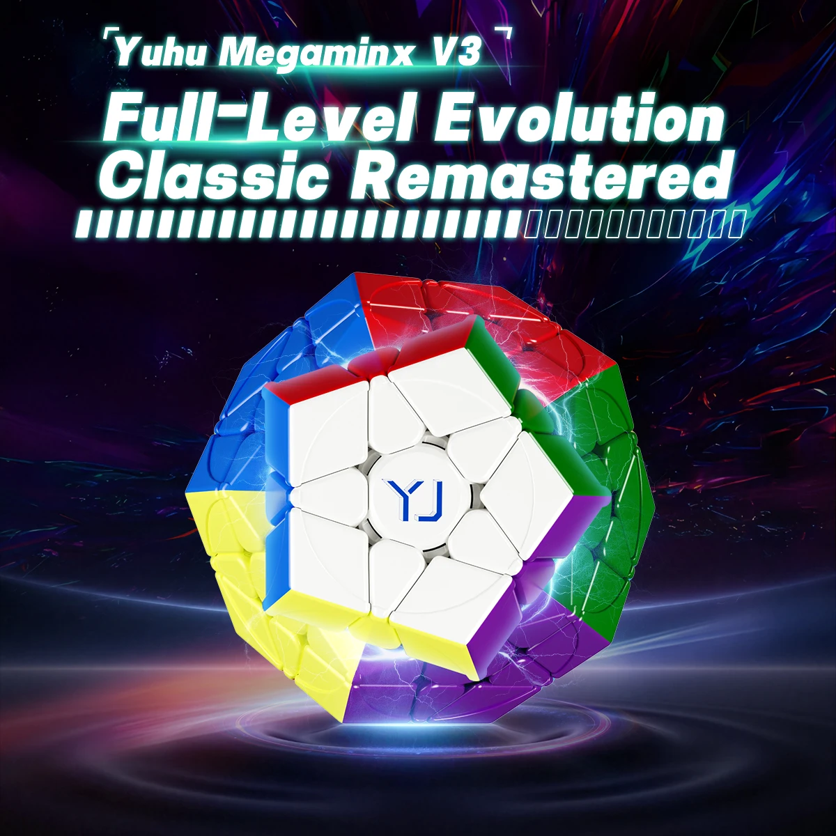 [Picube] YJ YuHu Megaminx V3 Magnetic Special Shaped Speed Cube Puzzle Cubo Magico Stress Relief Educational Collectible Gift