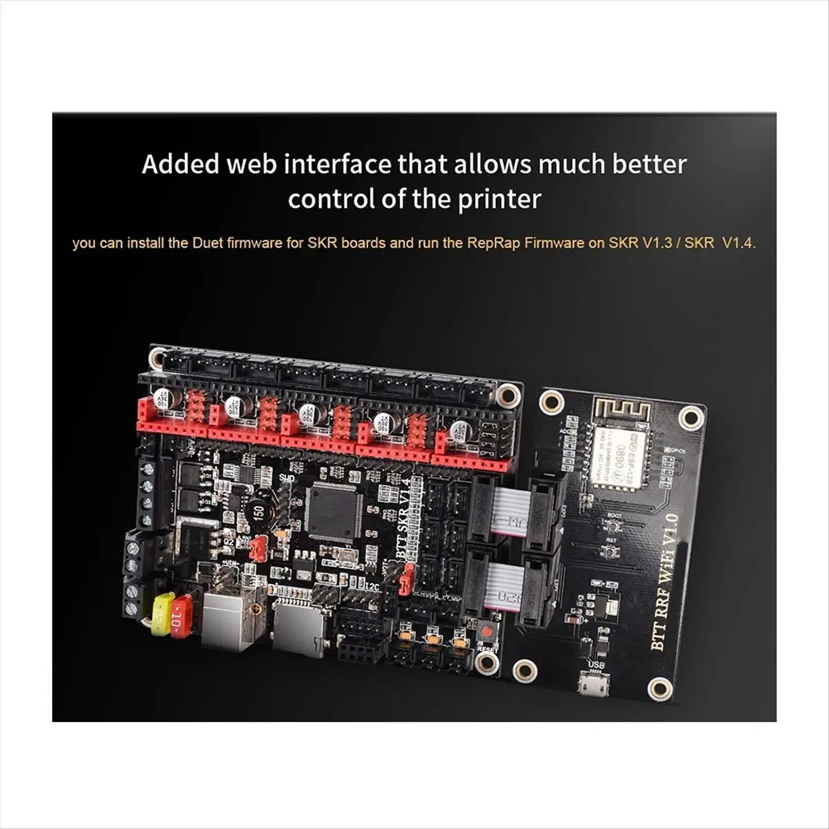 وحدة توسيع اللوحة الأم للطابعة ثلاثية الأبعاد RRF Wi-Fi لترقية البرامج الثابتة RepRap #6