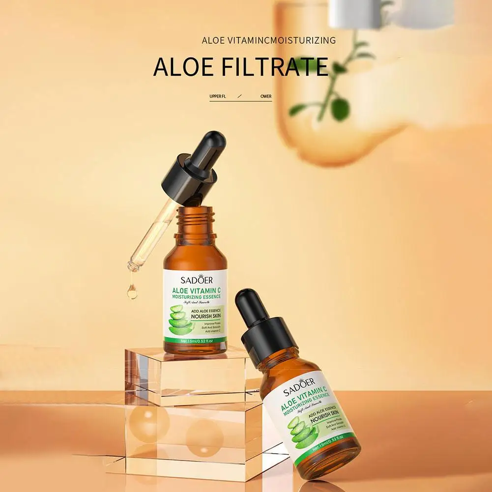 Hidratante Profundo, Aloe Face Serum, Orange Face Essence, Clean, Fresh Skincare, Creme de água sem peso, Cuidados com a pele