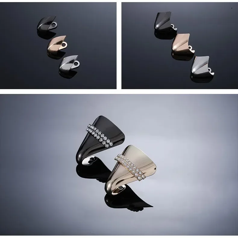 Frauen High Heel Metall Kappe Kappe Tragen und Reißen Concealer Anti-kicking Leder Schuhe Punkt Schutz Flache Schuh Tipps kappe Accessorices – Detail 14
